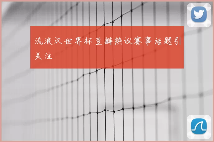 流浪汉世界杯豆瓣热议赛事话题引关注